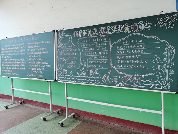 3月16日，尿素車間黑板報(bào)宣傳節(jié)水活動(dòng).jpg