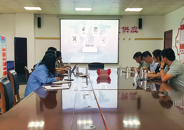 9月11日，物資集團(tuán)彬長(zhǎng)分公司來(lái)公司進(jìn)行陜煤物資商城推介工作.jpg